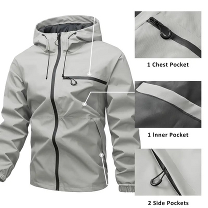 Men's Outdoor Sports Solid Color Jacket
