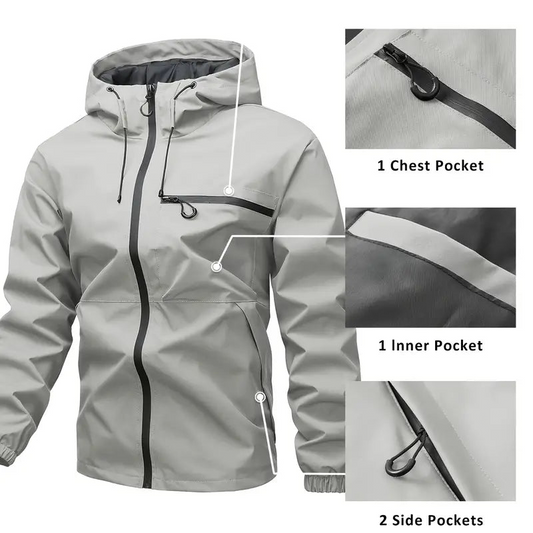 Men's Outdoor Sports Solid Color Jacket